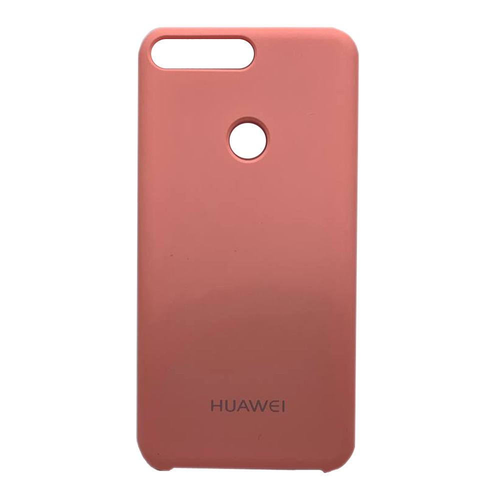 Накладка для Huawei Y7 Prime 2018 (LDN-L21) / Honor 7C Pro (LND-L29)/Enjoy 8 Silicone case light pink (надпис )-0